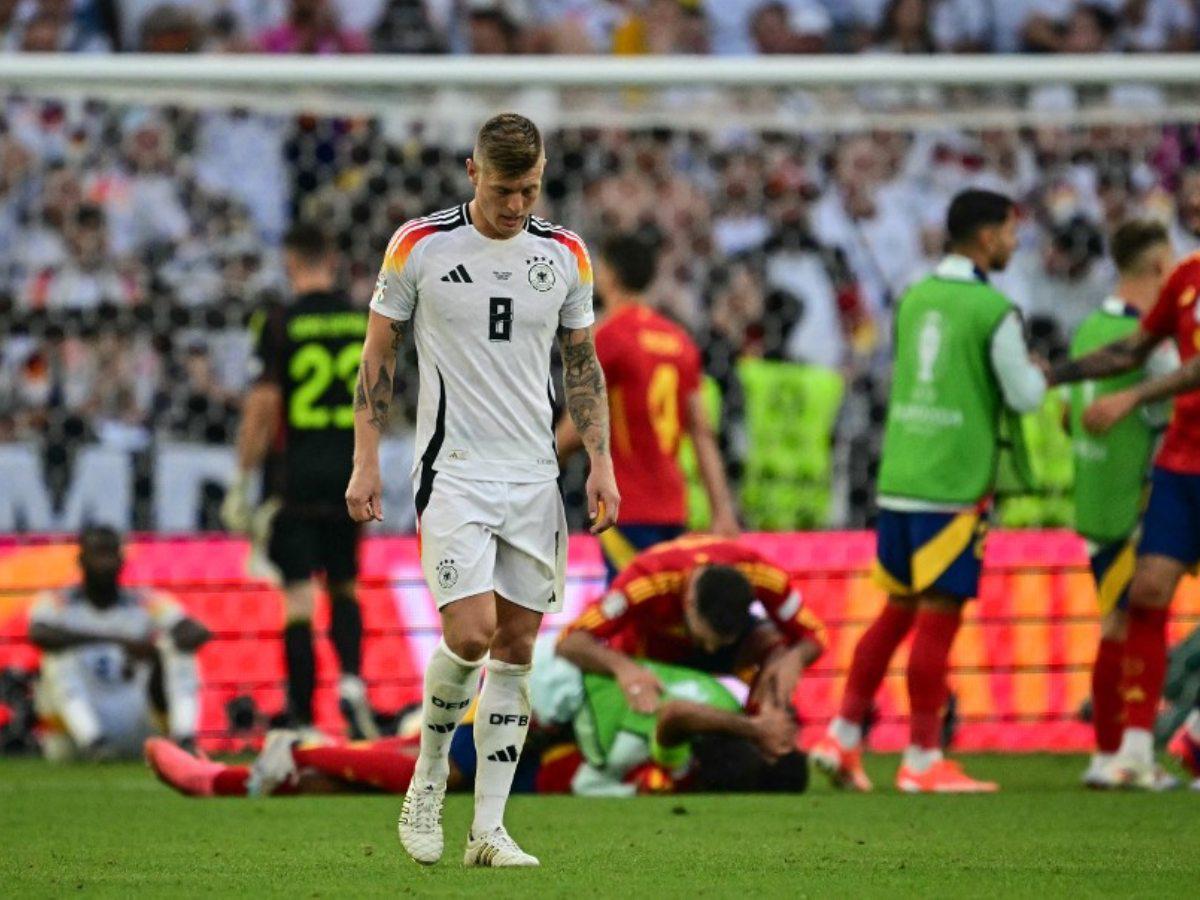 Eurocopa: España despacha a Alemania y retira a Kroos en locura de juego