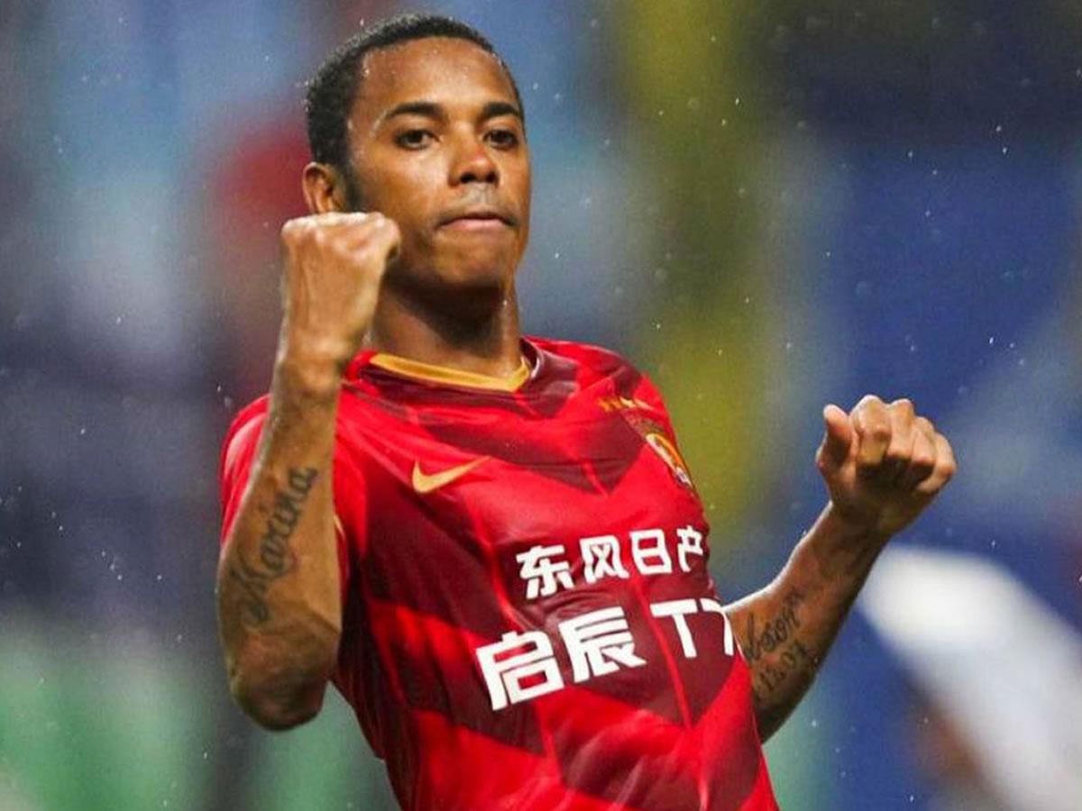El brasileño Robinho jugó en el Guangzhou Evergrande.