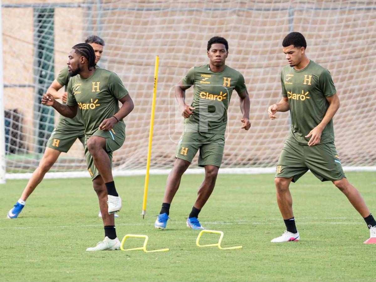 Honduras entrenó en Houston: imágenes de Keyrol, Dereck presente y las ausencias