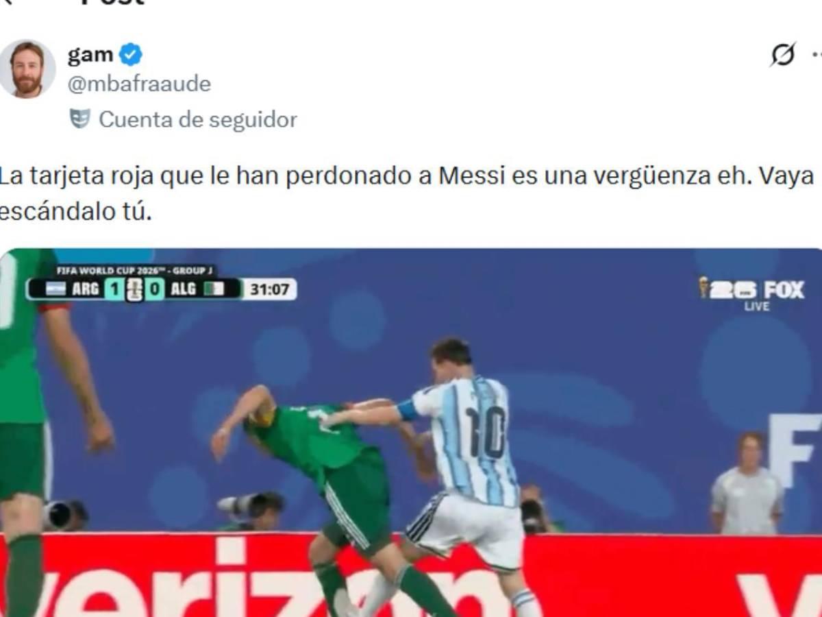 Indignación tras descubrir ayuda a Messi: Es una vergüenza, siempre lo protegen