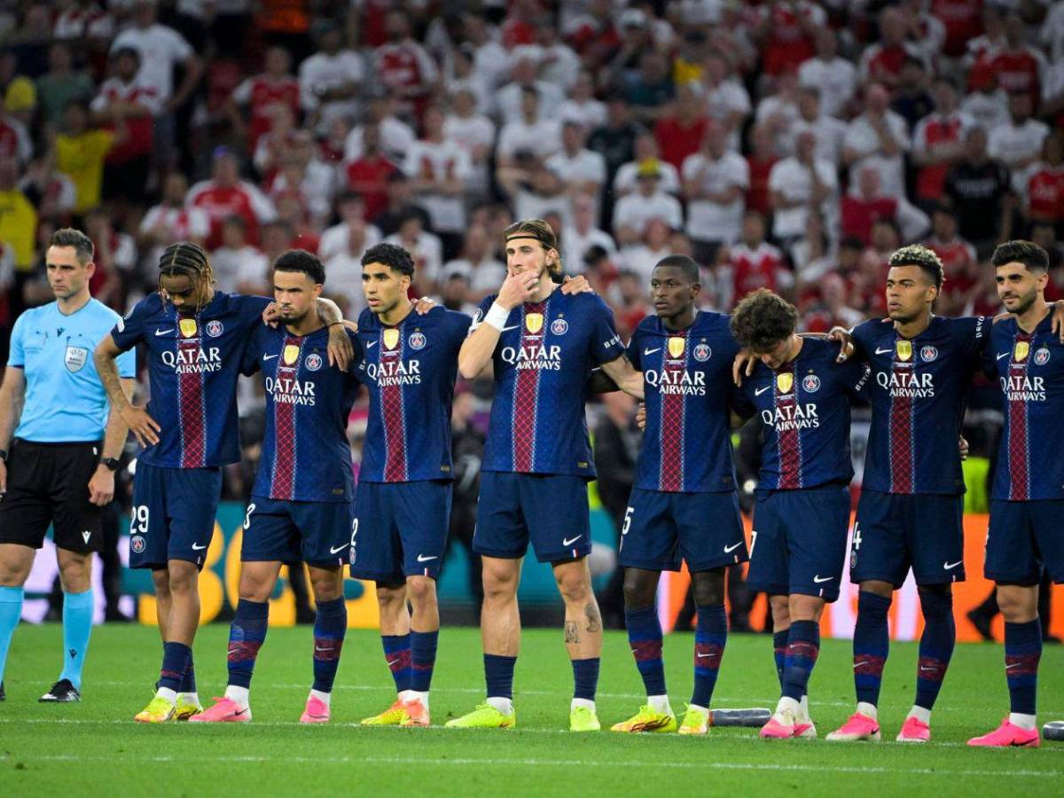 PSG festejó a lo grande, llanto de los jugadores del Arsenal y consuelos