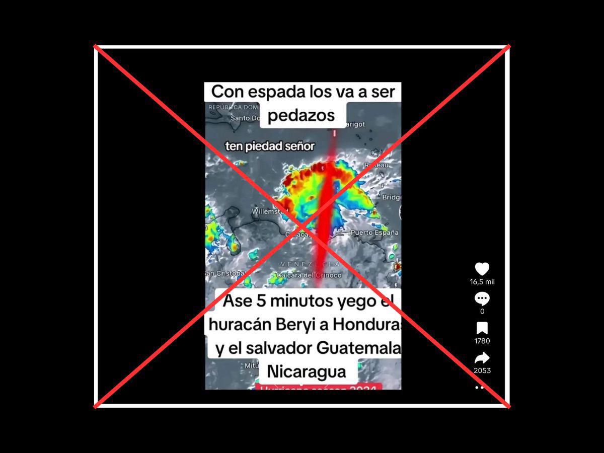 <p>Captura de pantalla a una publicación en TikTok realizada el 30 de septiembre de 2024.</p>