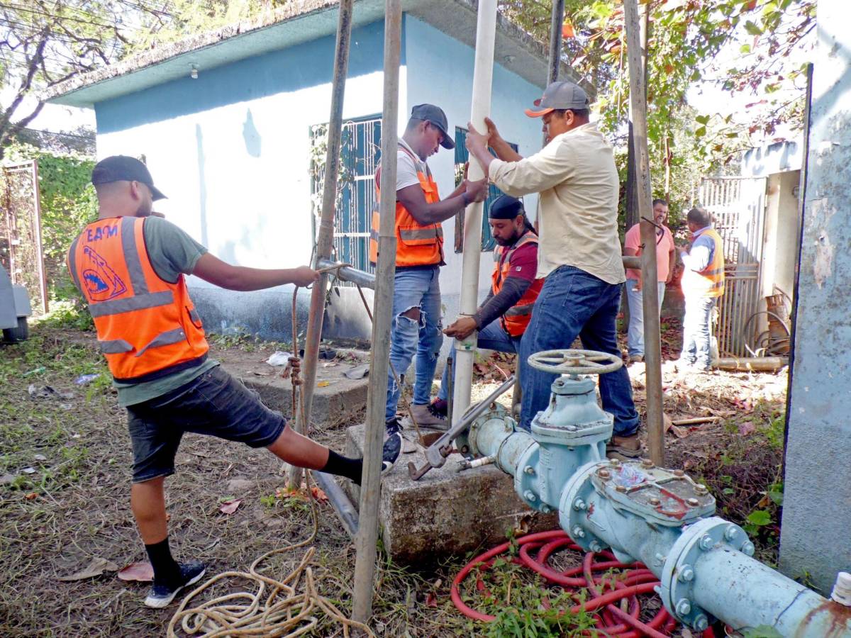 Se normaliza el servicio de agua en La Ceiba con reactivación de pozos