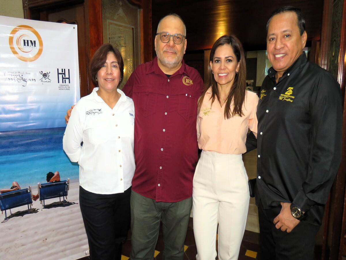 La alianza tiene como objetivo que Roatán está alcance de todos, ejecutivos del HMResort, Ammy y Daniel Pineda.