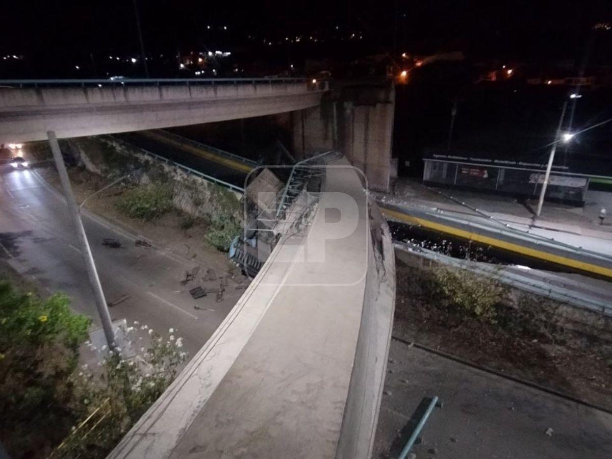 Un dragón o sismo, posibles causantes de caída de puente en Honduras