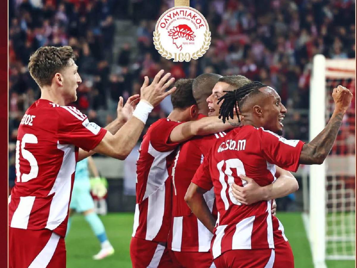 Luis Palma celebró con su esposa, locura del Olympiacos y así festejaron