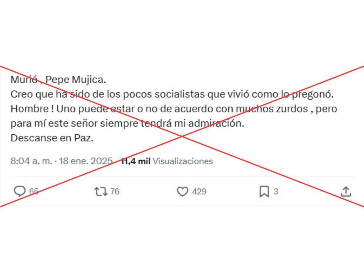 <p>Captura de pantalla a una publicación de X tomada el 18 de enero de 2025.</p>