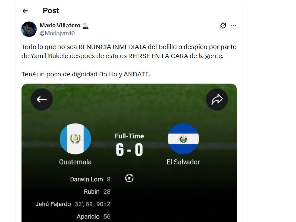 El Salvador no aguanta más tras humillación de Guatemala: Petición a Bukele