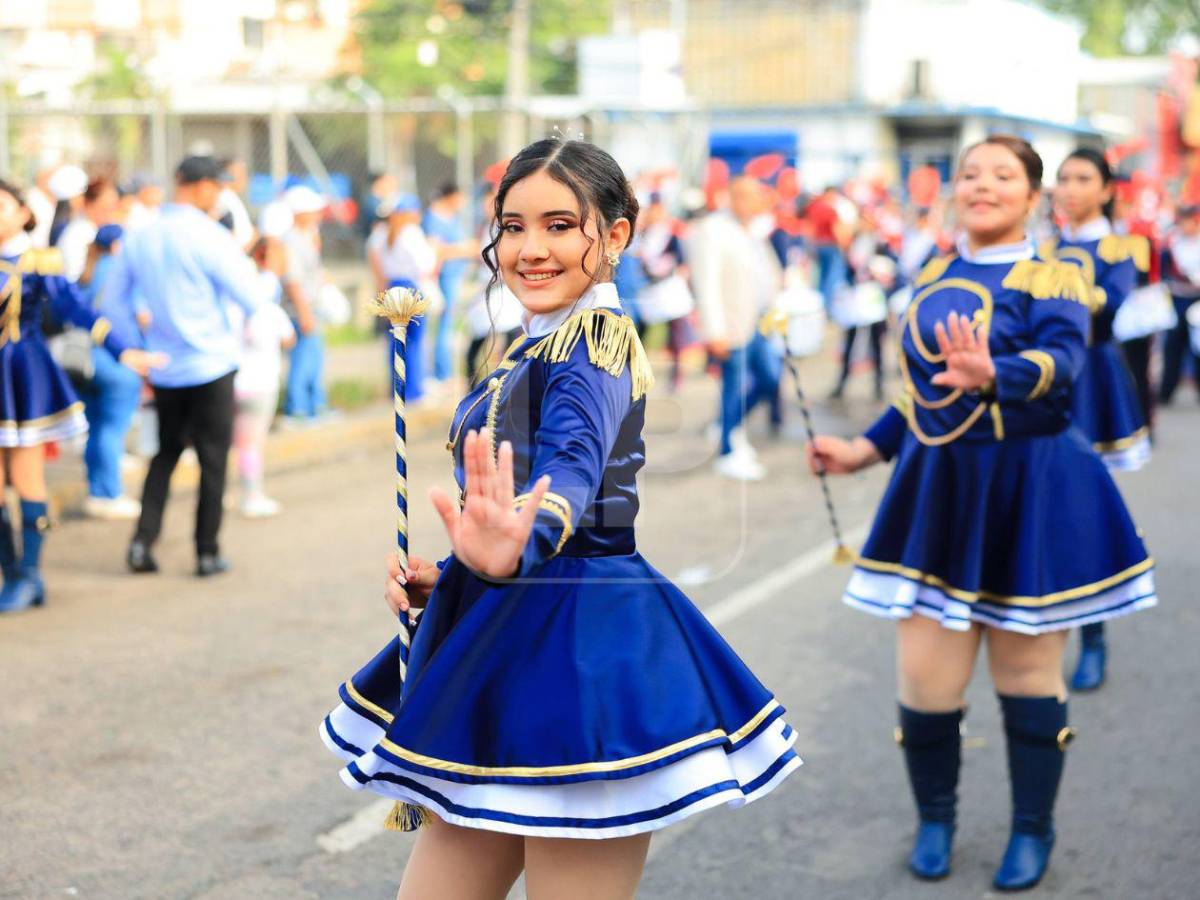 Bellas palillonas, protagonistas de los desfiles en Honduras