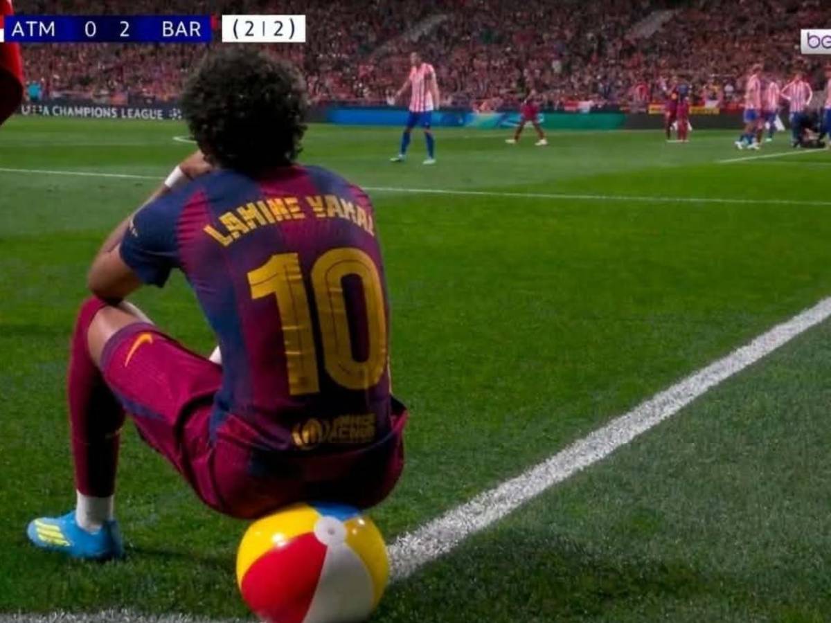 Lamine Yamal sufre: Es tendencia por su imagen ante Atlético por la Champions