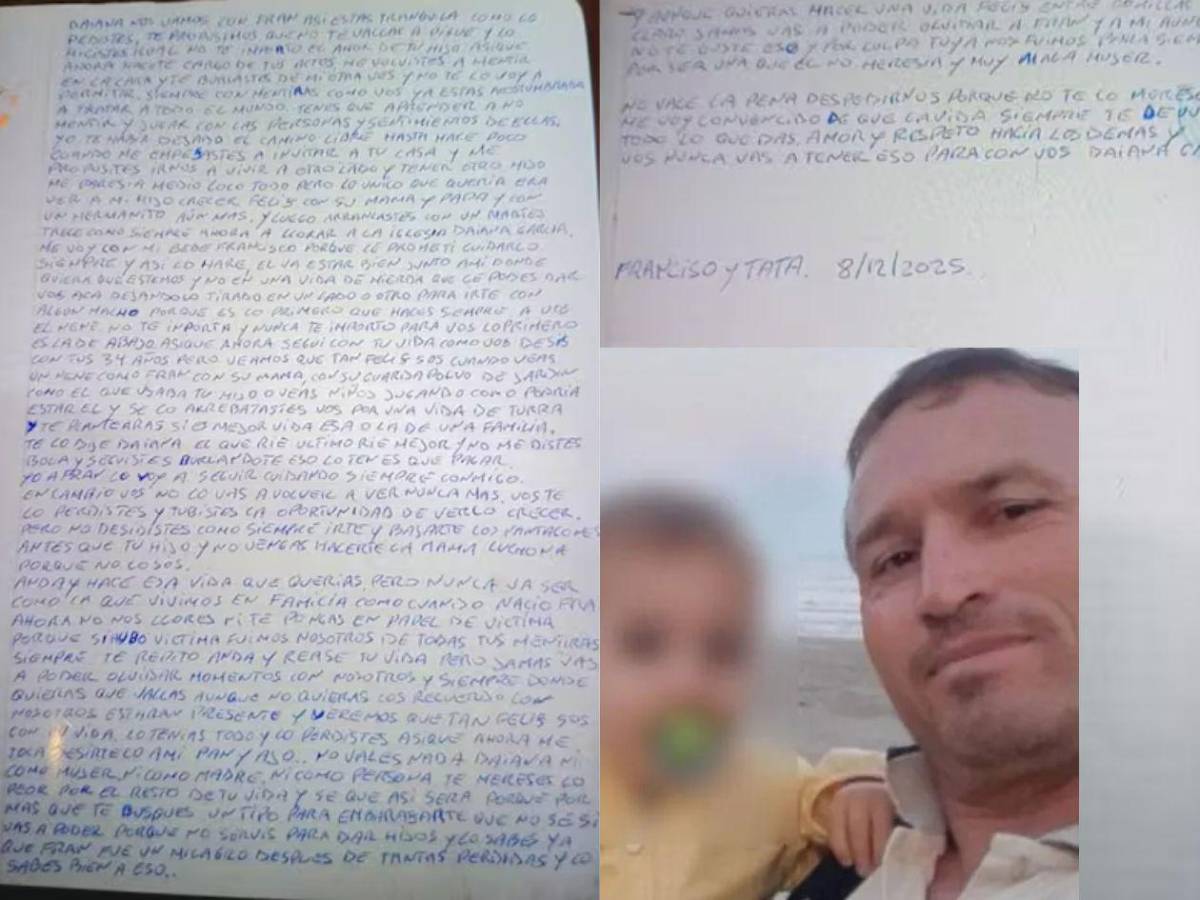 Nos vamos con Fran: Escalofriante carta de un padre antes de presuntamente matar a su hijo de 4 años