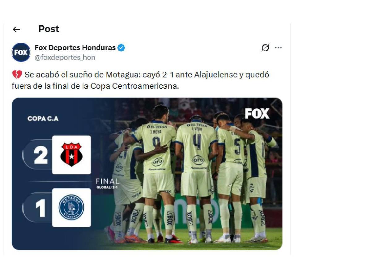 Indignación tras el Alajuelense - Motagua y Concacaf reacciona: Qué asco