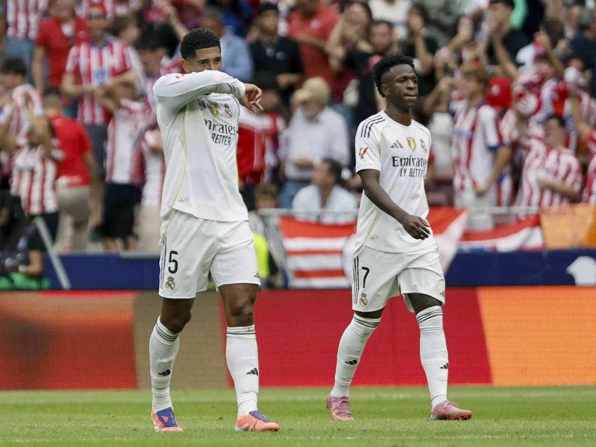 Vinicius con feo gesto, dolor del Real Madrid y llanto de Simeone en triunfo del Atlético