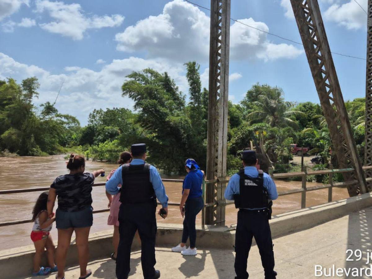 Refuerzan seguridad en zonas afectadas por inundaciones en El Progreso, Yoro