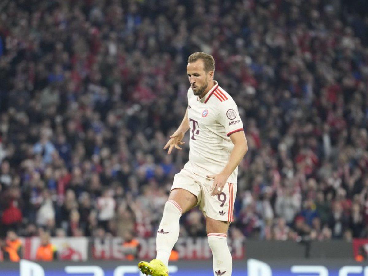 Harry Kane marcó cuatro goles en el Bayern Múnich vs Dinamo Zagreb.