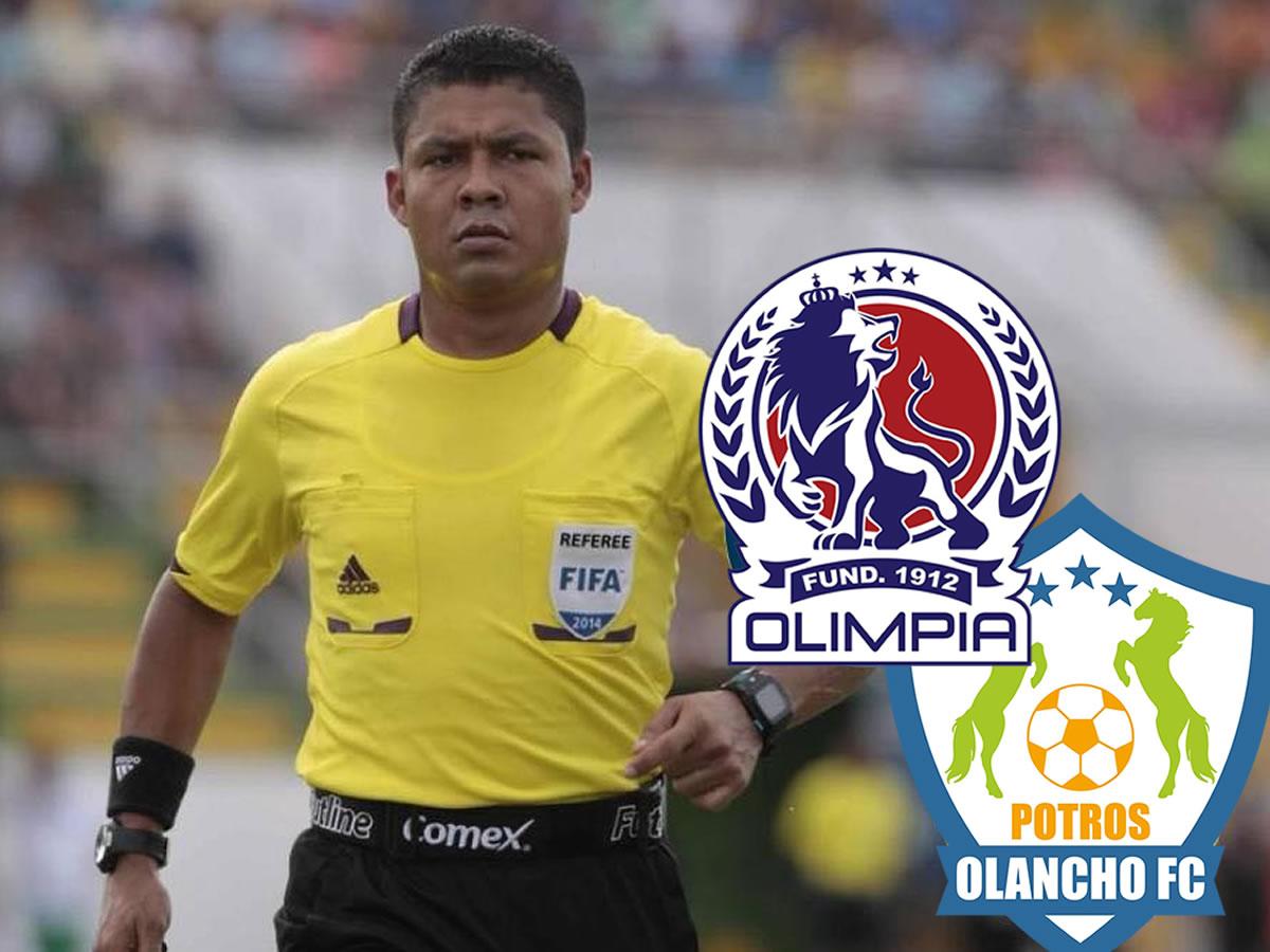 Armando Castro pitará la vuelta Olimpia vs Olancho FC.