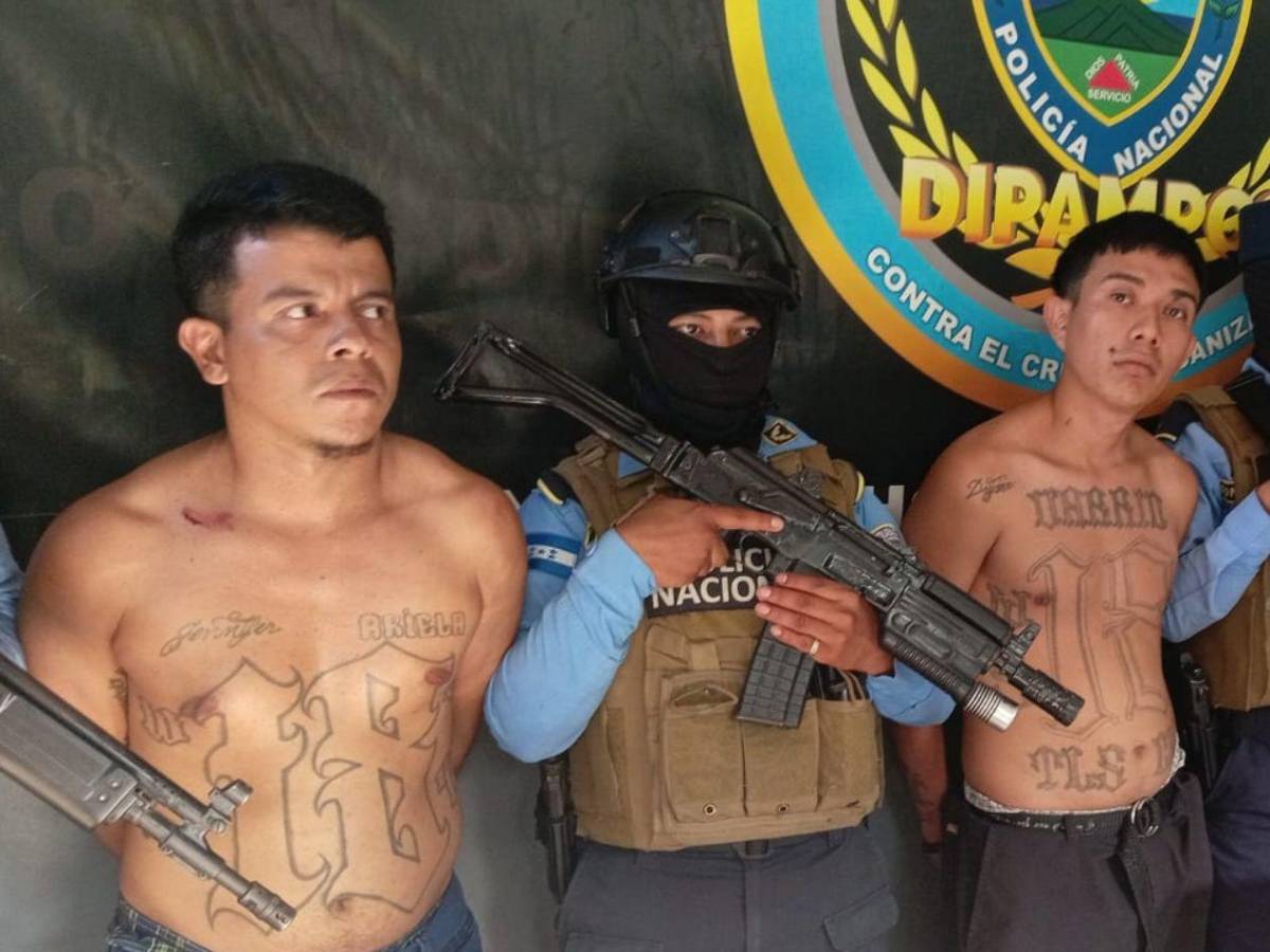 A “El Pozo” envían a presuntos cabecillas de la Pandilla 18 capturados en Puerto Cortés