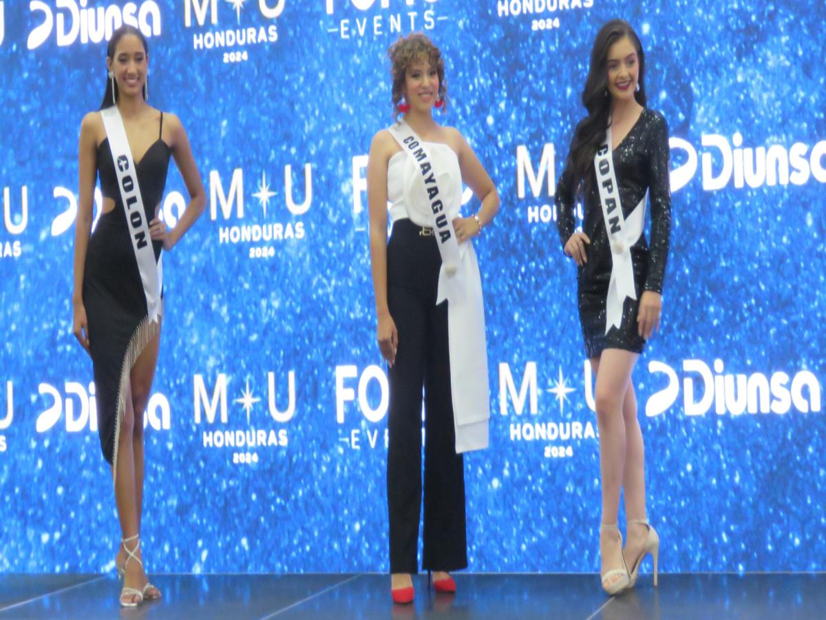 Lisbeth Ortiz (Colón), Odelyn Solís (Comayagua) y Jennifer Rivera (Copán) no tuvieron ningún problema en cautivar al público con su increíble hermosura.