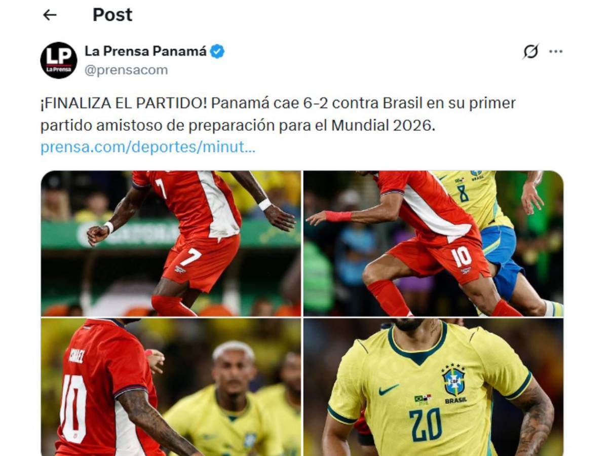 Brasil mete miedo, Panamá reacciona con dolor y Chepe Bomba no se guarda nada