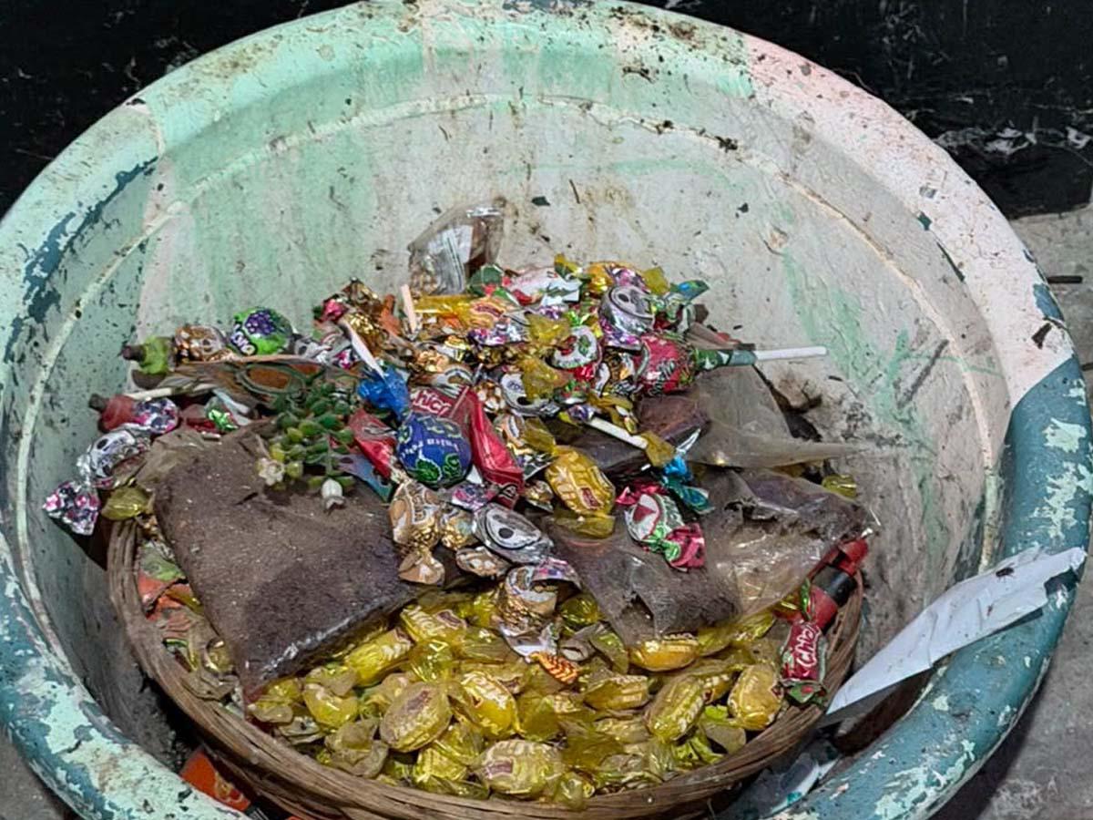Capturan a Los Kiwis en Yoro; hallan droga, armas y altar con imágenes de la Santa Muerte