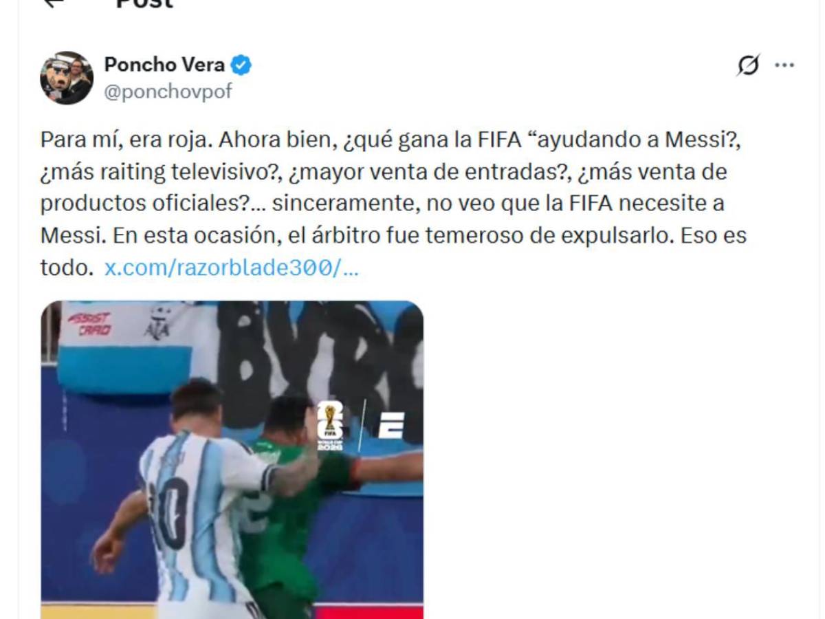 Indignación tras descubrir ayuda a Messi: Es una vergüenza, siempre lo protegen