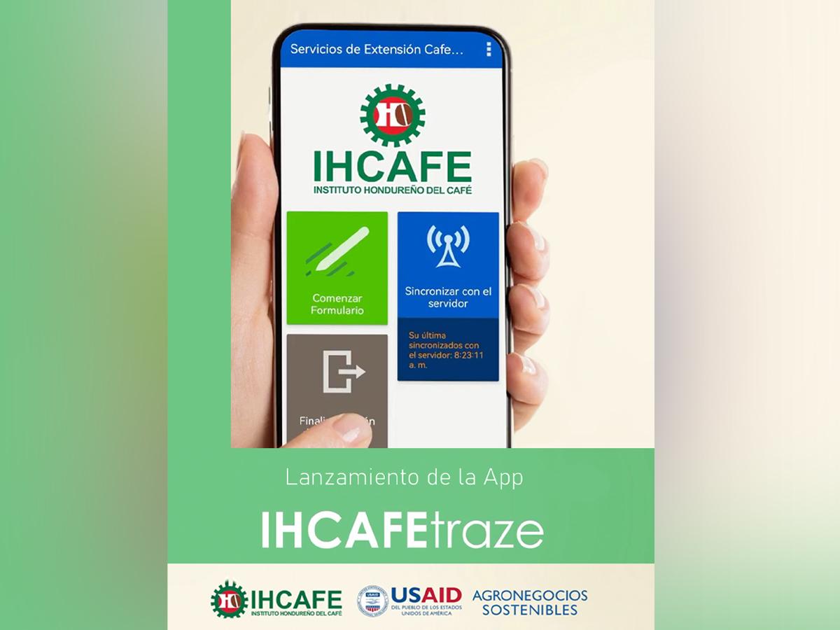 La aplicación IHCAFEtraze fue desarrollada por esta institución con el apoyo de USAID-Agronegocios Sostenibles en colaboración con la empresa Dimagi.