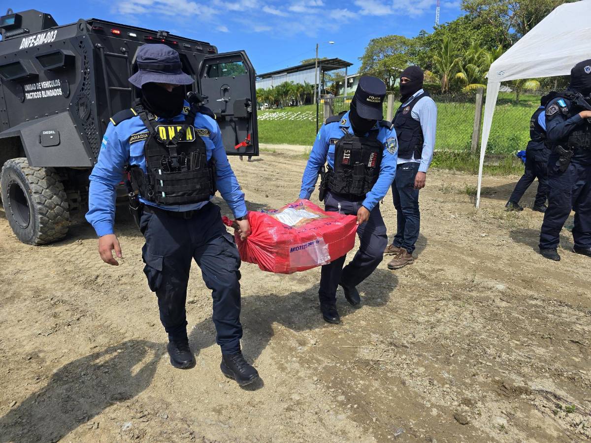 Destruyen cargamento de droga en el Crematorio de Puerto Cortés