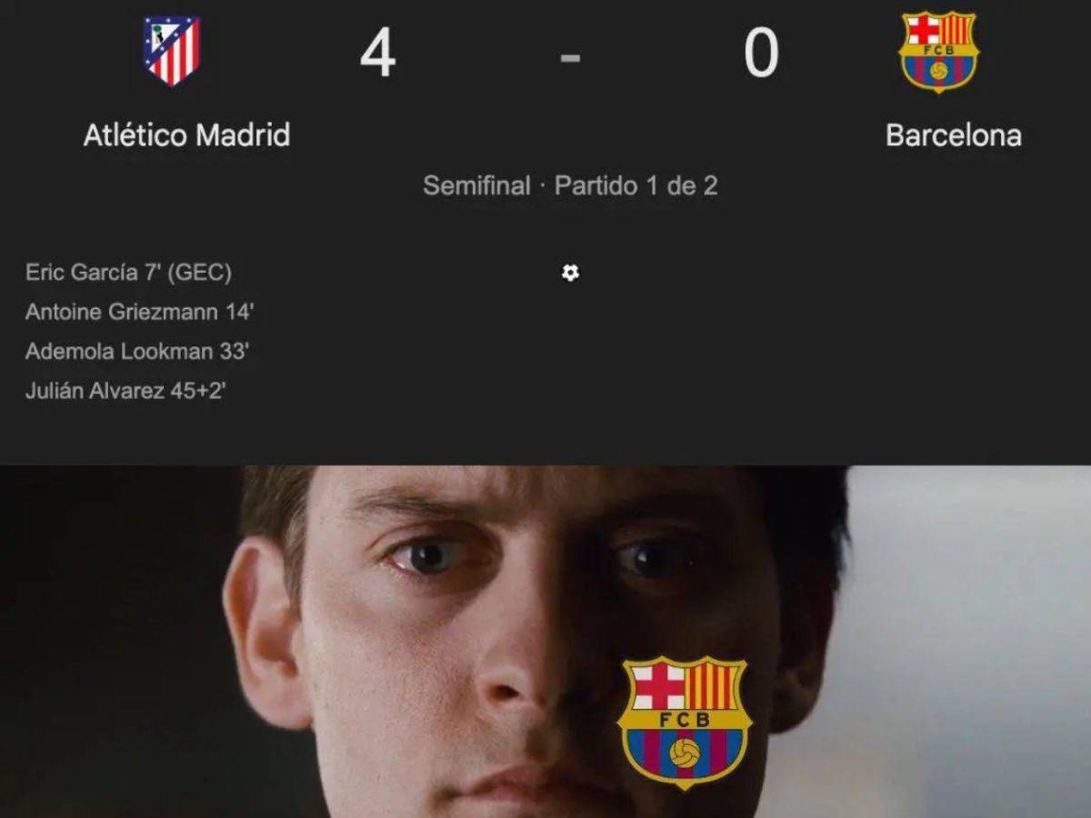 La humillación es viral: los memes más crueles contra el Barcelona tras la paliza