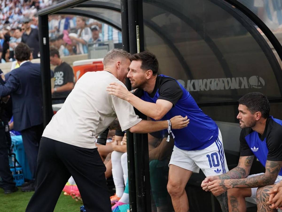 Messi sorprende tras el partido, ¿cambió camiseta? y abrazo histórico para Honduras