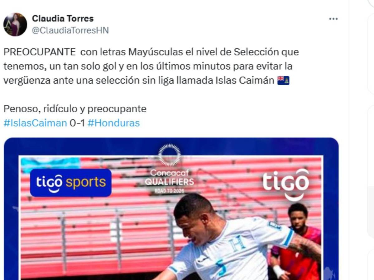 Selección de Honduras recibe ataques tras juego ante Islas Caimán: Famoso europeo habló