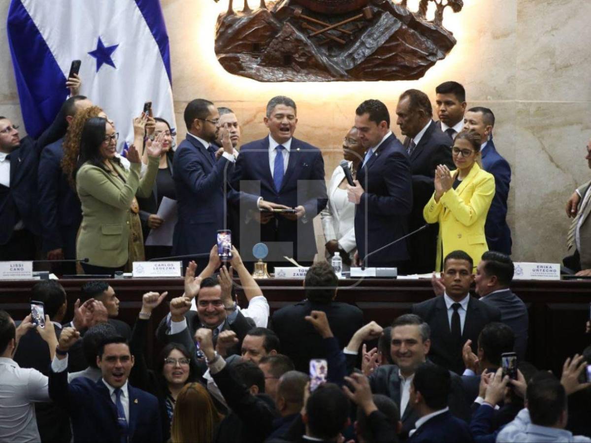 Tensión: Diputados se fueron a los empujones por destitución de Johel Zelaya