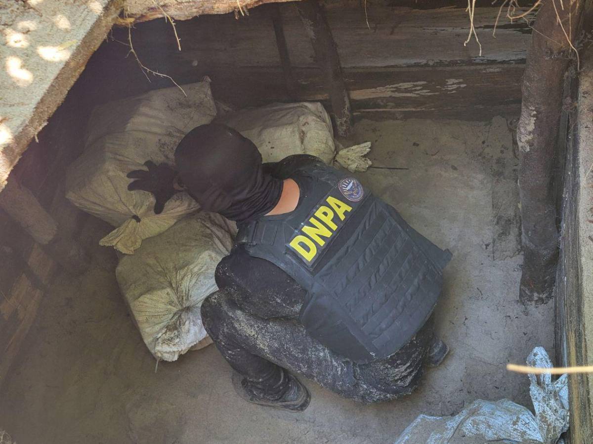 Hallan droga con escudo del Real Madrid enterrada en playa hondureña