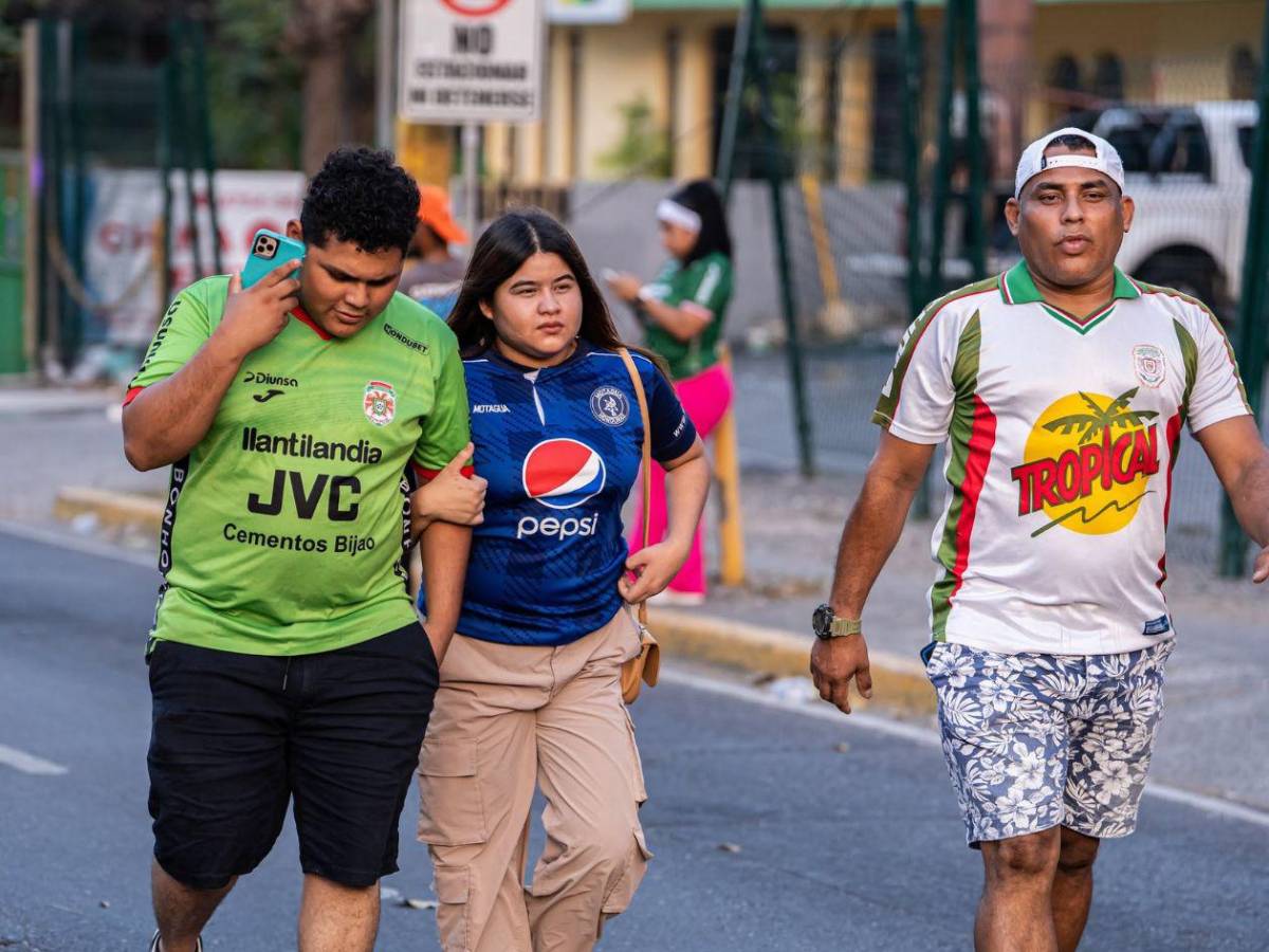 Ambientazo en la final: así se vivió la previa del Marathón vs Motagua