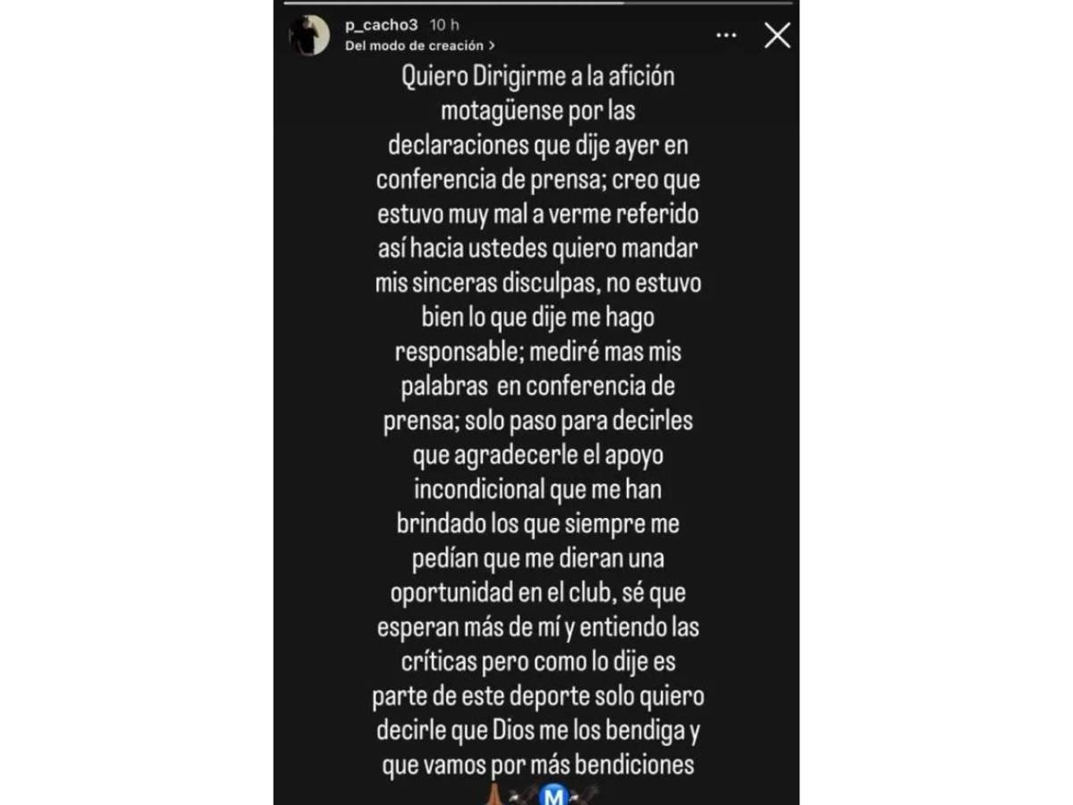 Futbolista del Motagua pide perdón por lo que hizo: Creo que estuvo muy mal