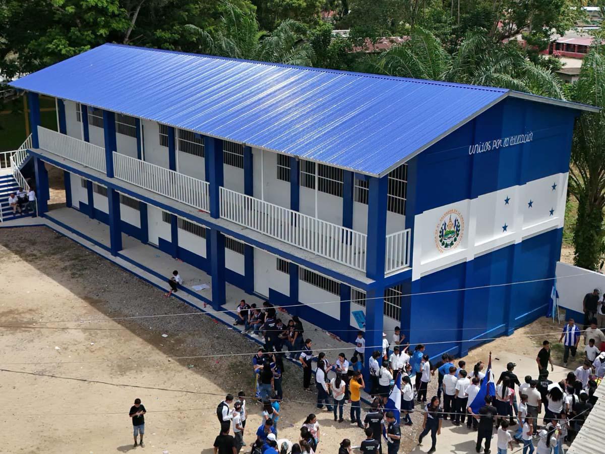 Shin Fujiyama inaugura edificio educativo en Ilanga, Colón, con apoyo de Nayib Bukele