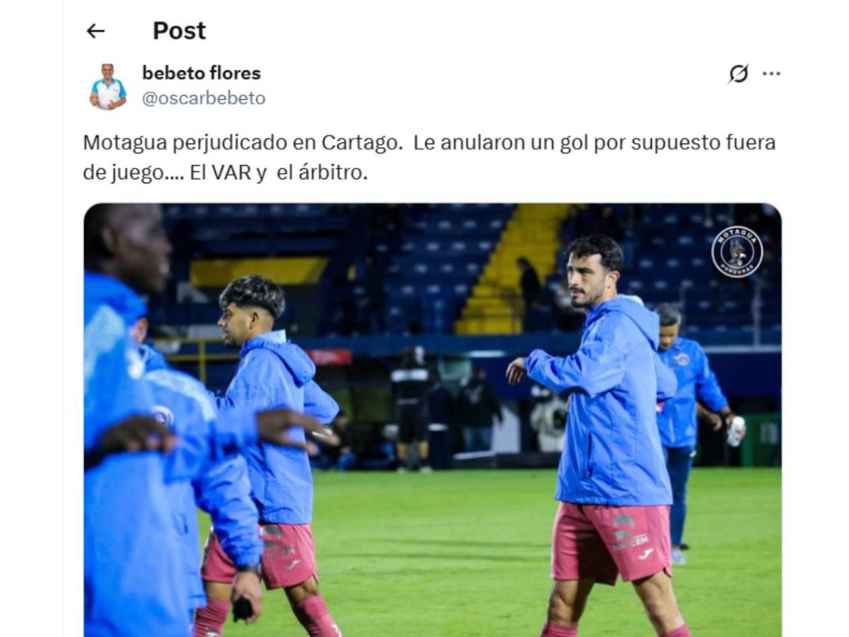¿Robo? Enfado e indignación por culpa del Motagua; señalan a dos culpables