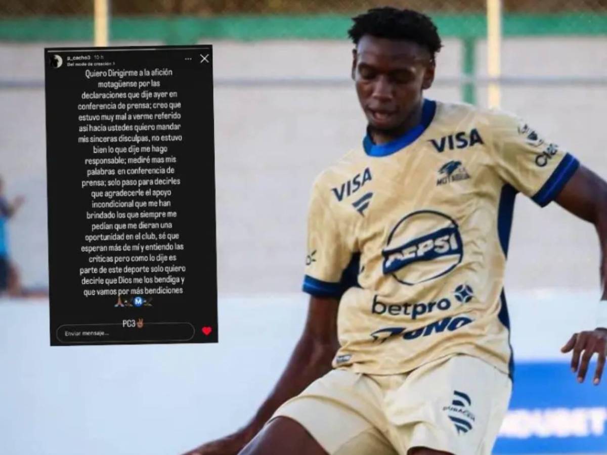 Futbolista del Motagua pide perdón por lo que hizo: Creo que estuvo muy mal