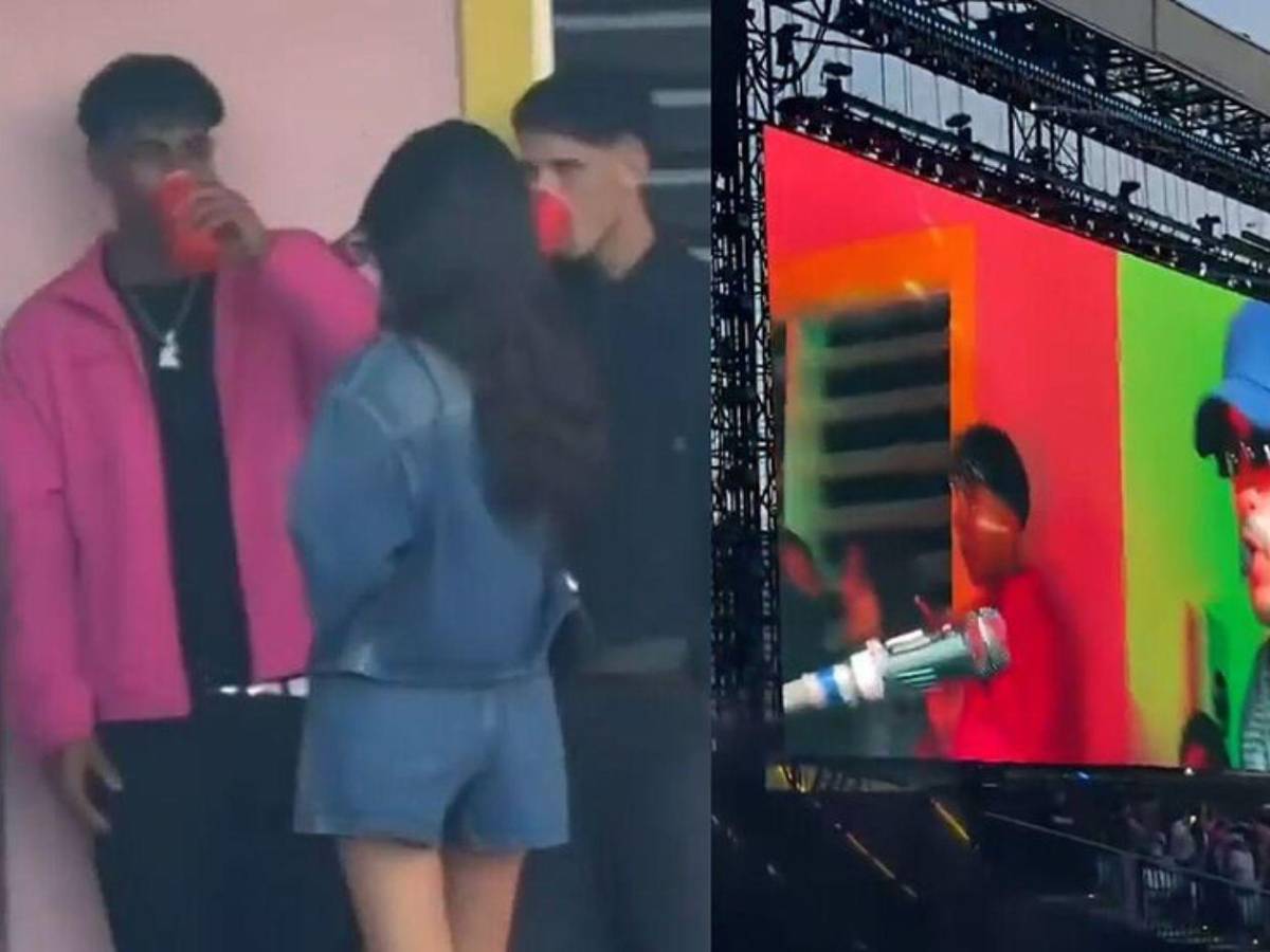 Jugadores del Barcelona asisten al show de Bad Bunny: Lamine estuvo con su novia