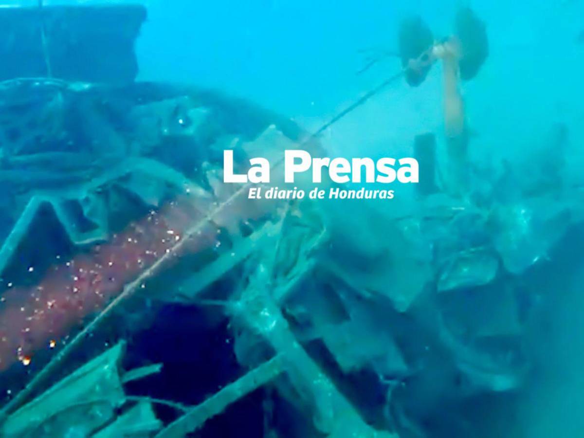 Fotos inéditas: restos del avión del vuelo LNH-018 hundido en Roatán