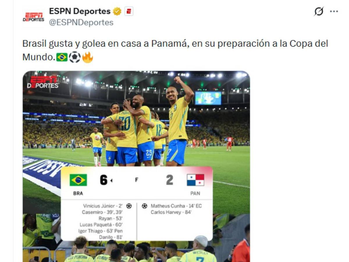 Brasil mete miedo, Panamá reacciona con dolor y Chepe Bomba no se guarda nada