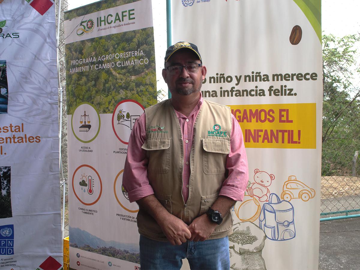Clemente Enamorado, jefe regional del Instituto Hondureño del Café (Ihcafé) de Santa Bárbara.