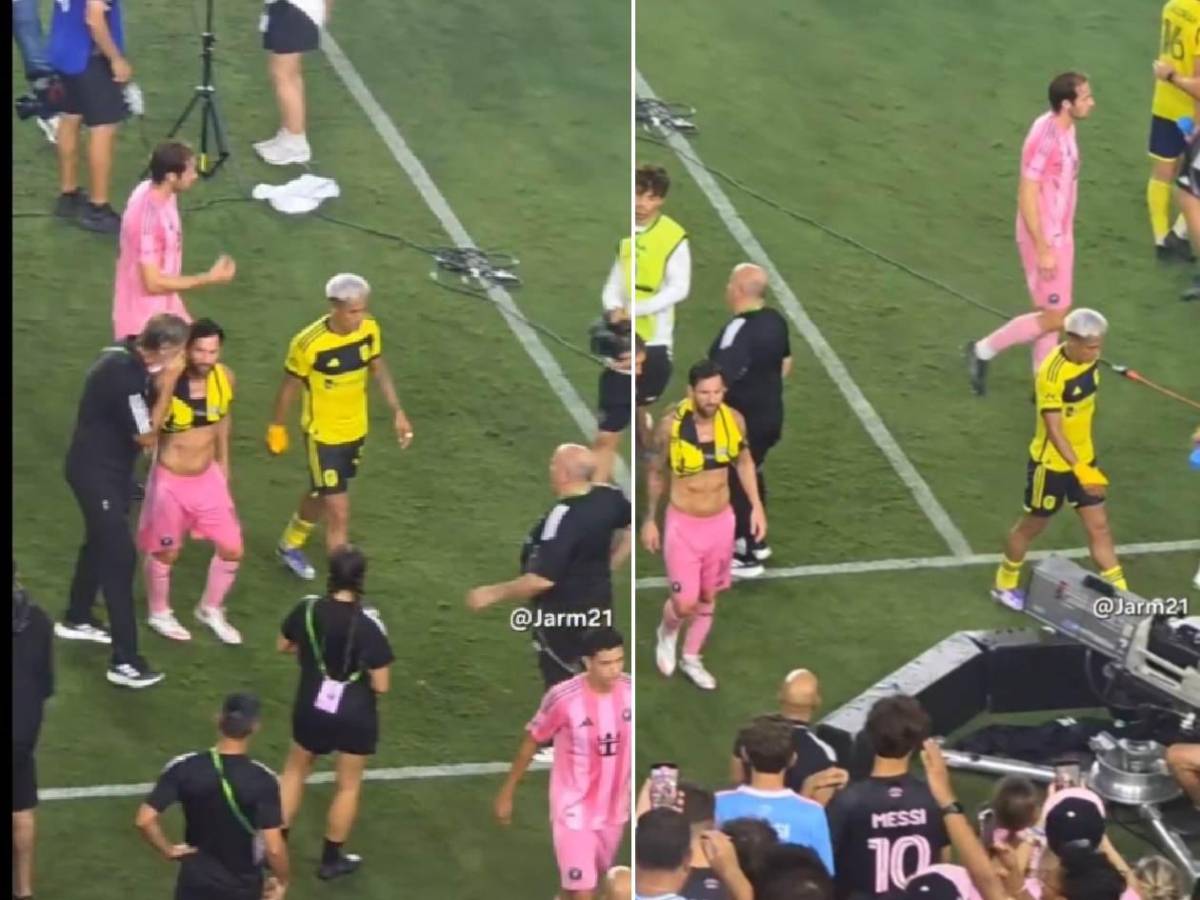 El saludo entre Messi-Nájar, 'regalo' al argentino y lo que pasó al final del Inter-Nashville