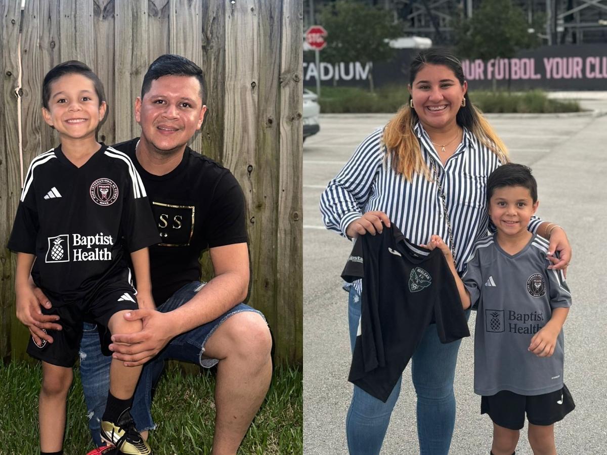 APenas con cinco años, Matthew forma parte de la U-7 en la Academia del Inter Miami.