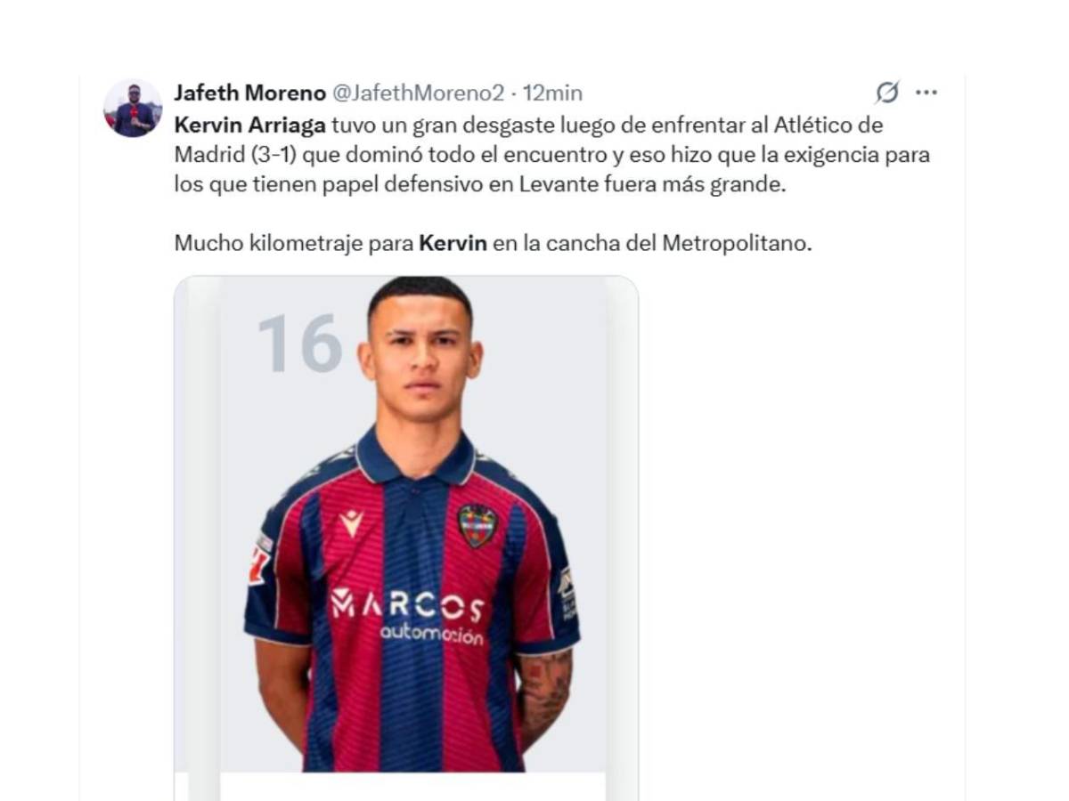 Un gesto inolvidable: Revuelo tras partido de Kervin Arriaga contra Atlético de Madrid