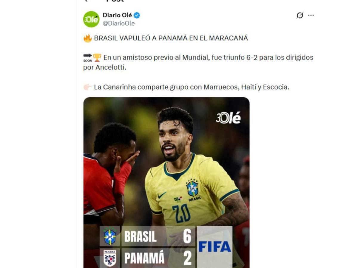 Brasil mete miedo, Panamá reacciona con dolor y Chepe Bomba no se guarda nada