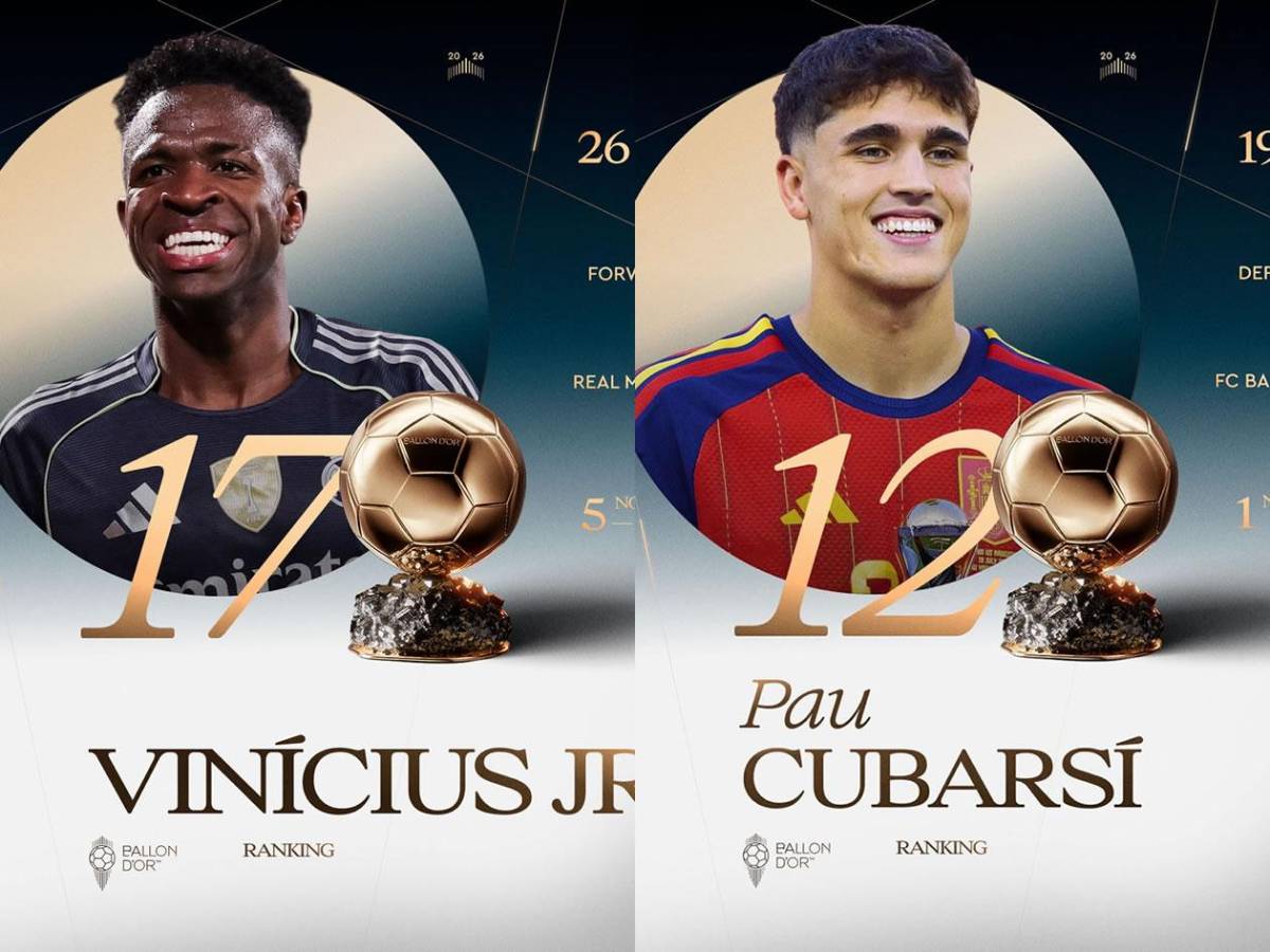 Balón de Oro 2026: así va quedando la clasificación final y sorpresa con Vinicius