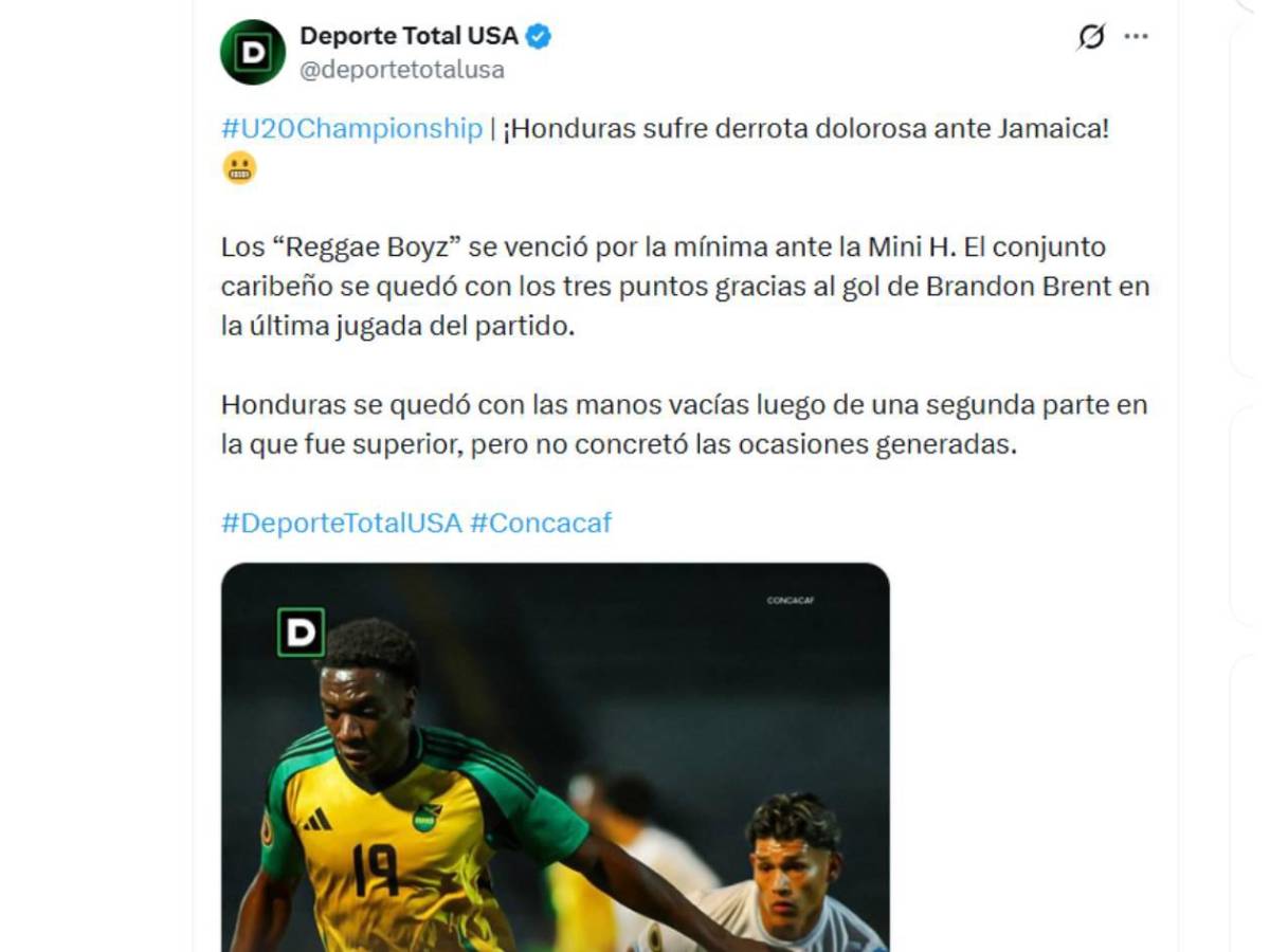 Dolor por Honduras y señalan al culpable tras debut en Premundial Sub-20