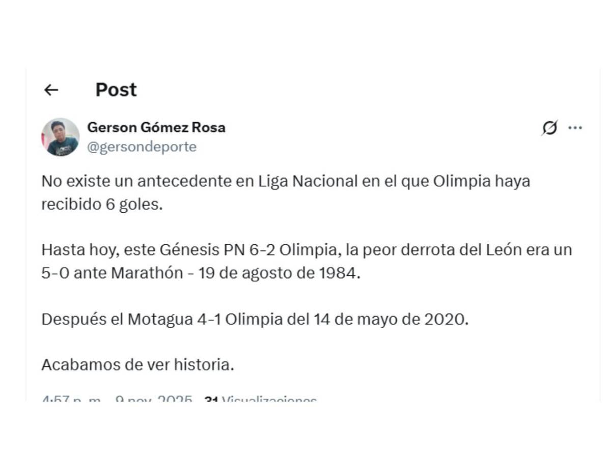 Indignación, sorpresa y señalan al culpable tras vapuleada histórica al Olimpia