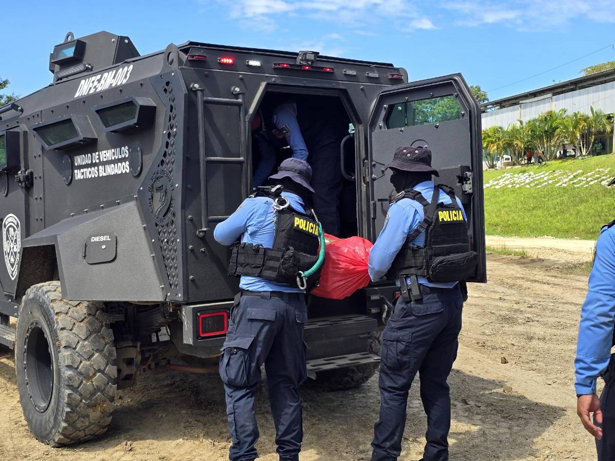 Destruyen cargamento de droga en el Crematorio de Puerto Cortés