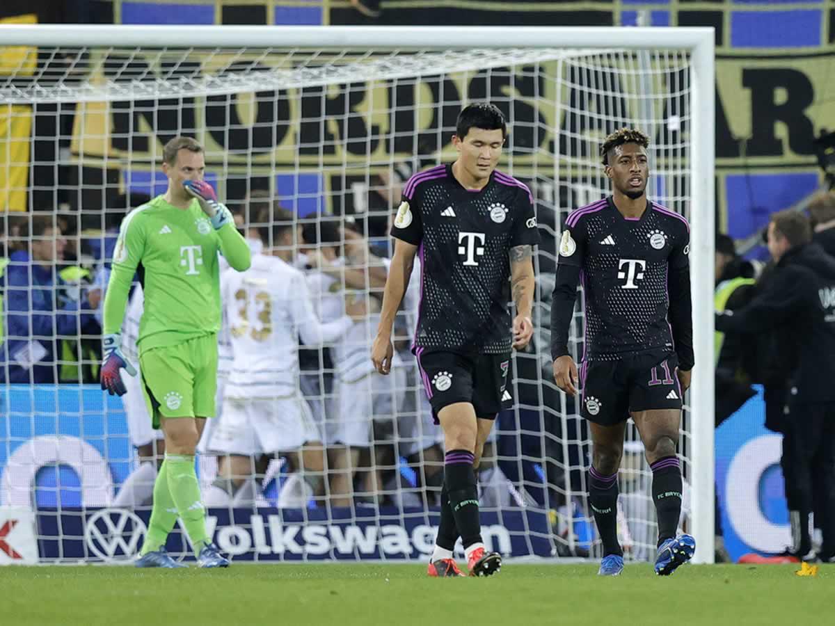 Batacazo del Bayern: eliminado en Copa por club de tercera división